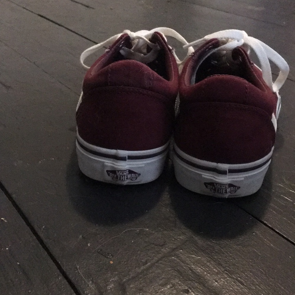 Maroon Vans size women's 9.5 great condition - Picture 3 of 7